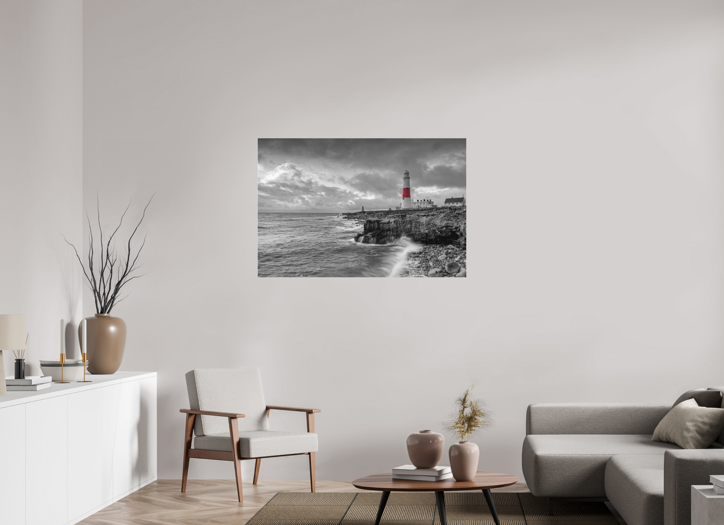 Portland Lighthouse Storm
