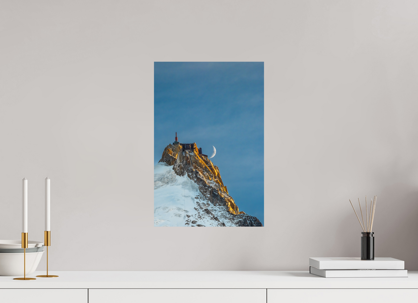 Moonrise over Aiguille du Midi