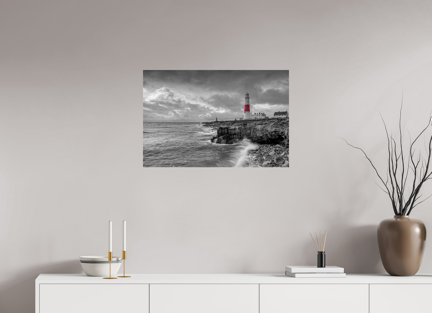 Portland Lighthouse Storm
