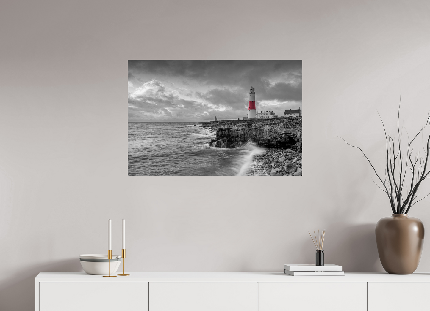 Portland Lighthouse Storm