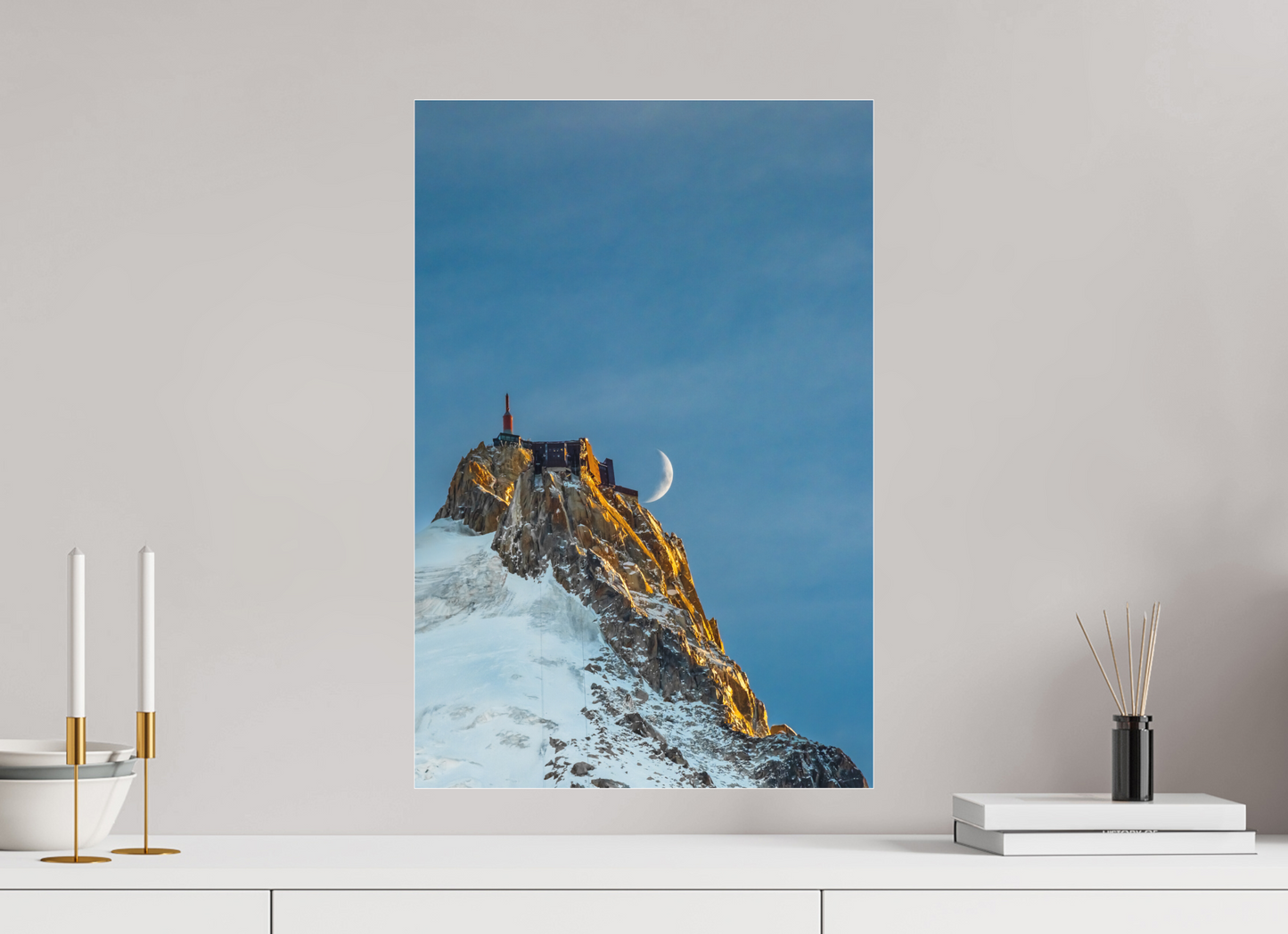 Moonrise over Aiguille du Midi